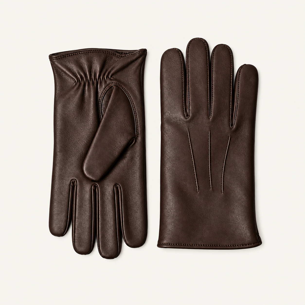 Classic Black Leather Gloves – Premium Full-Finger Dress Gloves